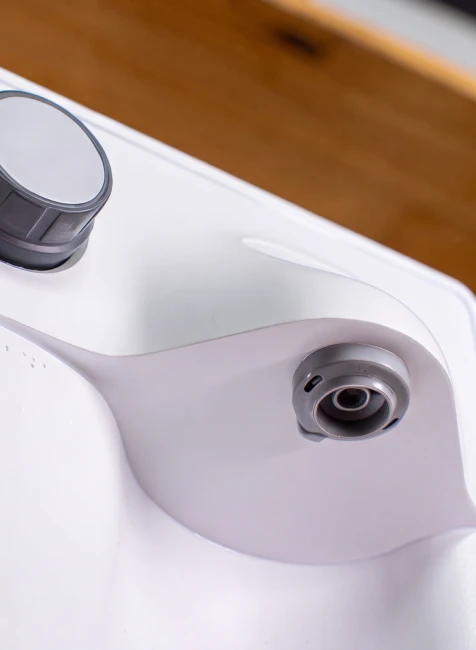 Detalhe do filtro de um purificador Everest