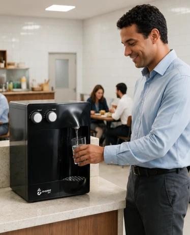 Purificador Everest Plus instalado em uma cozinha
